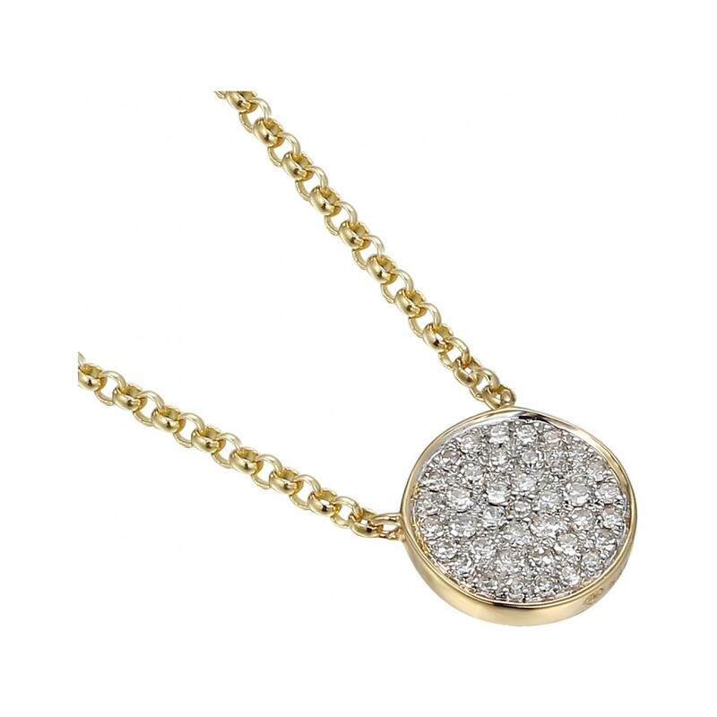 Zlatý náhrdelník Happy Diamond s diamanty | iSezam.cz