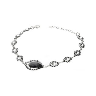 Stříbrný náramek Grace Swarovski | iSezam.cz