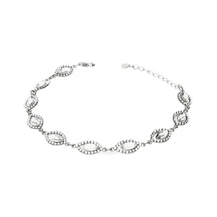 Stříbrný náramek Grace Swarovski 925 | iSezam.cz