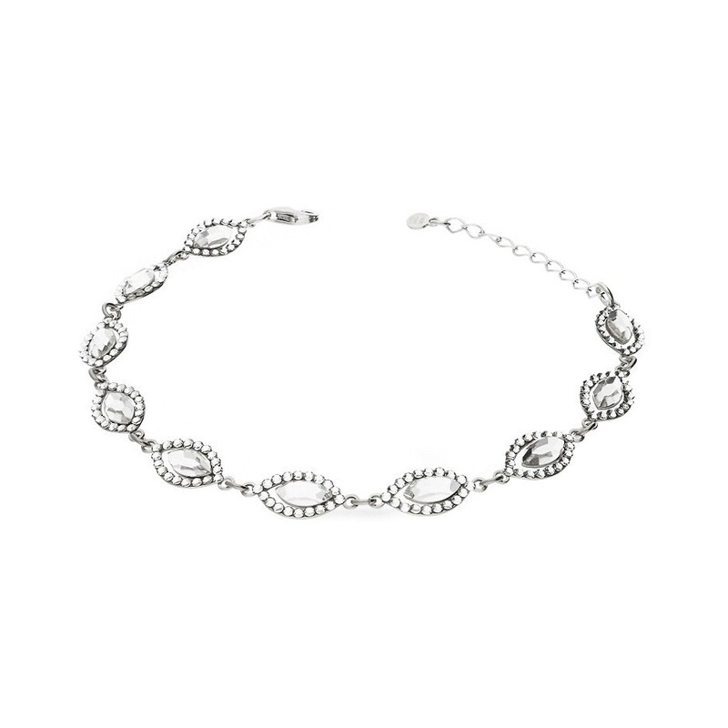 Stříbrný náramek Grace Swarovski 925 | iSezam.cz