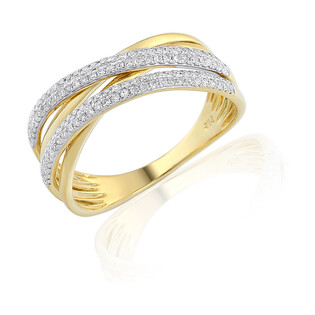 Zásnubní prsten s diamanty AW 35444 | iSezam.cz