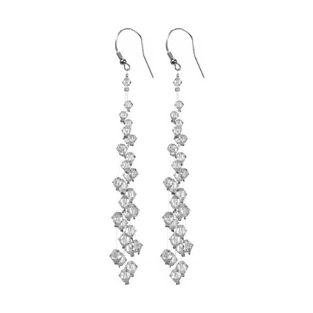 Kolczyki srebrne wiszące GRACE RD 394-1 crystal próba 925