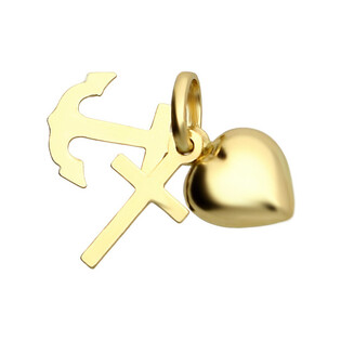 Zlatý medailonek Víra Naděje Láska 585 | iSezam.cz