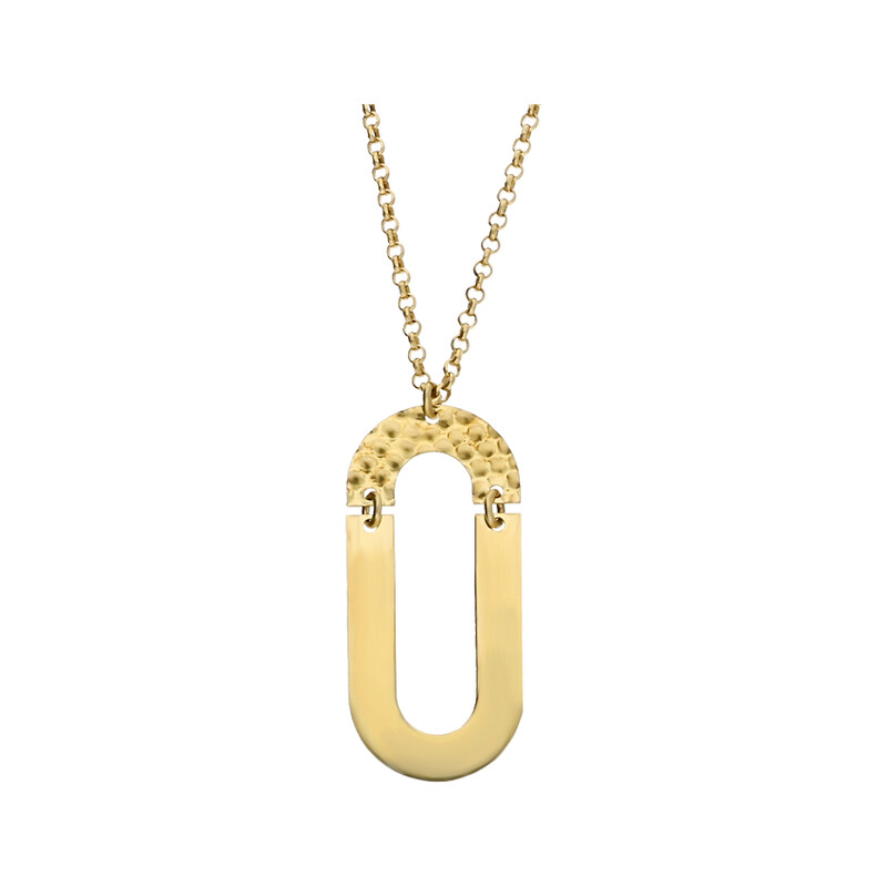 Naszyjnik owal ruchomy  TA CLT9941 GOLD próba 925