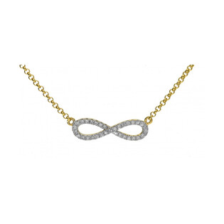 Naszyjnik złoty z diamentami numer AW 036141 z kolekcji Happy Diamond Sezam - 1