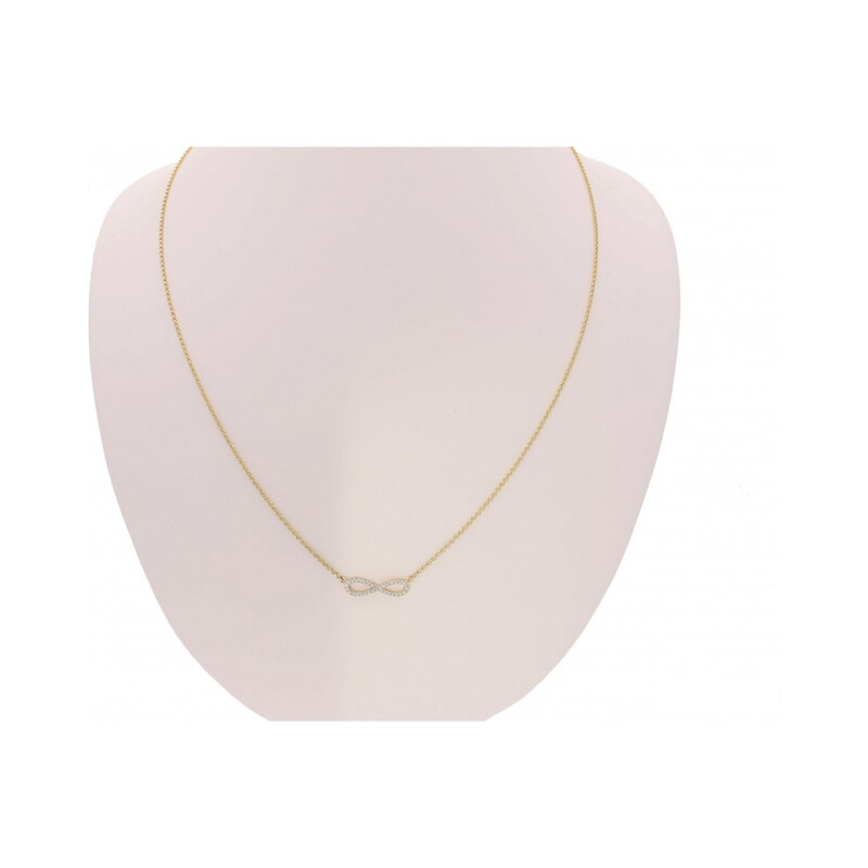 Zlatý náhrdelník s diamanty číslo AW 036141 z kolekce Happy Diamond