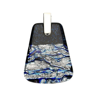 Zawieszka FARO blue-silver KQ FA775 próba 925 Murano - 1