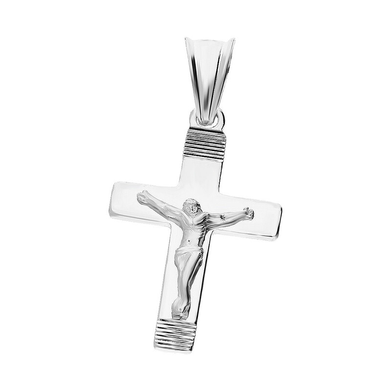 Krzyżyk srebrny z wizerunkiem MV GKD076 rod próba 925