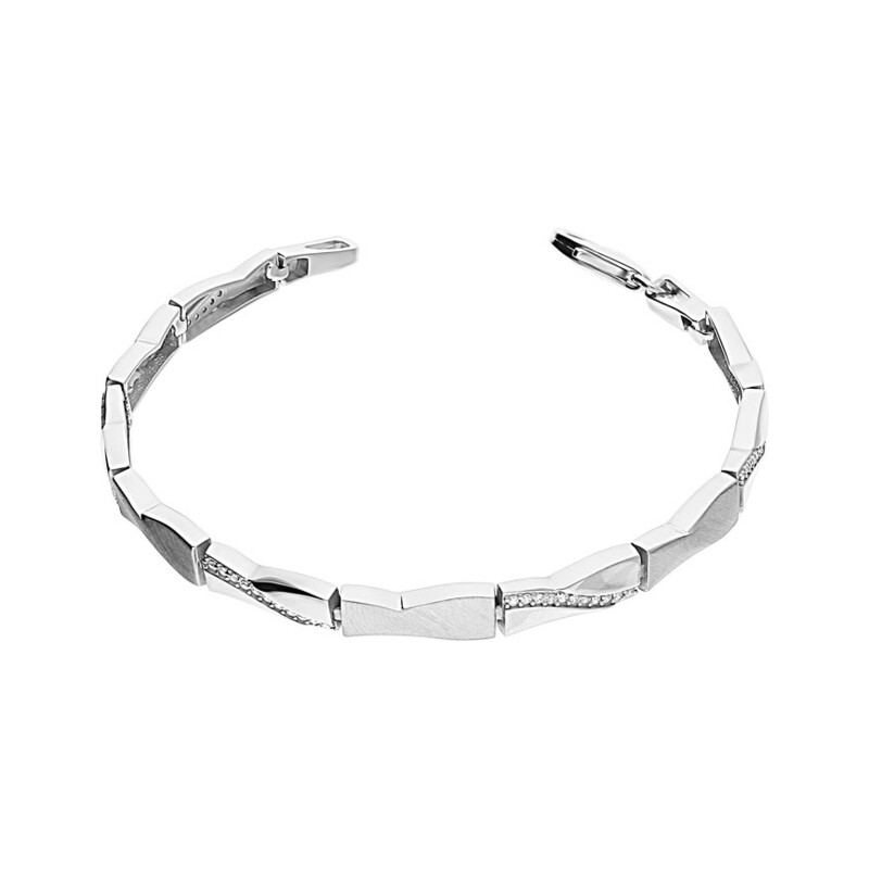 Bransoleta kokarda  z cyrkoniami OL RTB231 próba 925