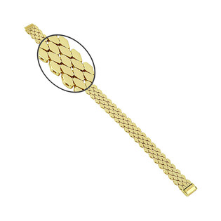 Bransoleta złota taśma romby szeroka PY P15D0058 próba 375