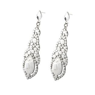 Kolczyki srebrne GRACE z kryształkami Swarovski RD 735-1 crystal próba 925 Sezam - 1