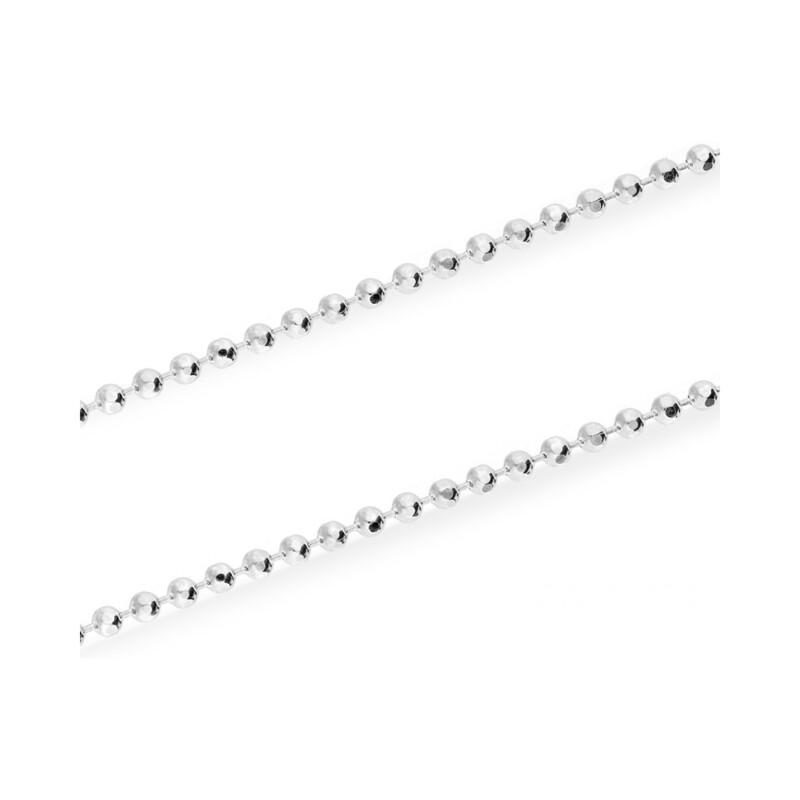 Łańcuszek srebrny typu bead TB 1580-100 ROD próba 925