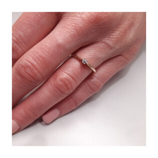 Pierścionek ROYAL AP-0,05ct NF JRI-556 próba 375 Sezam - 1