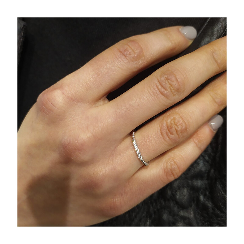 Prsten RINGS zirkon x5 bead AR 5201-W-FCZ ryzost 585