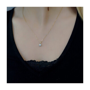 Zawieszka z diamentem Flower nr AW 55114 YW złoto 14 karat Sezam - 1