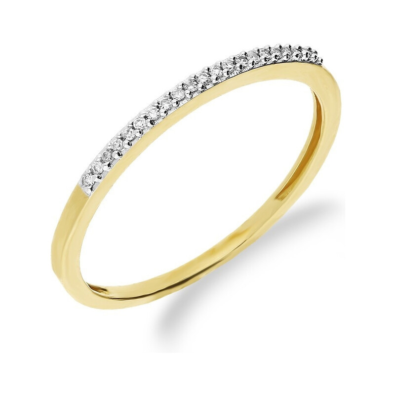 Pierścionek RINGS-0,05ct Miłości KU 10295 próba 585 Sezam - 1